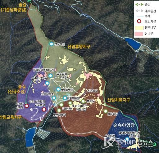 고흥군 현안사업, 국회의결로 2026년부터 시작됩니다 (2) - 국립 다도해 산림치유원 위치도