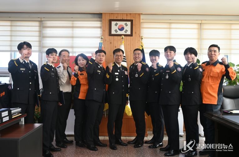 해남소방서, 소방공무원 승진자 임용장 수여식 가져