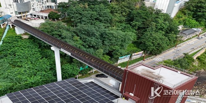 고한 복합문화센터 보행교 디자인루프 설치공사 조감도