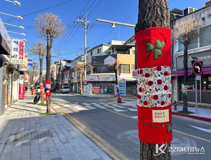 합천군, 가로수길에 스며든 연말 감성