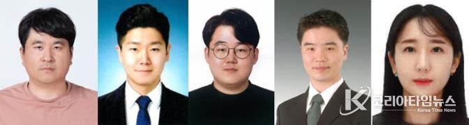 적극행정 우수공무원-통합(왼쪽부터 김형배, 강윤오, 권혁중, 김대희, 김아름)