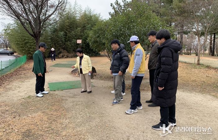 진주시·진주시파크골프협회 ‘연말 파크골프장 현장점검’ 실시