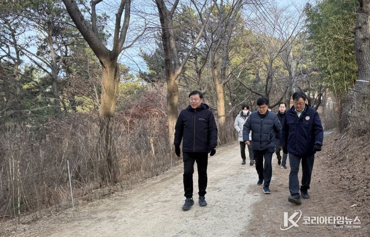 김종훈 동구청장 염포산 테마숲길 현장 확인