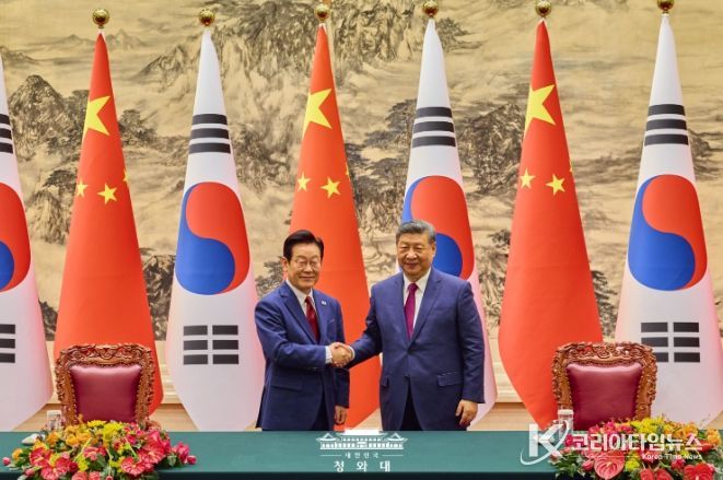 한·중 MOU 서명식(청와대)