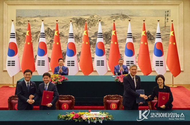 한·중 MOU 서명식