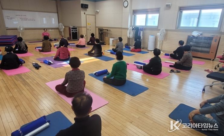 지난해 금산군건강생활지원센터 프로그램 모습