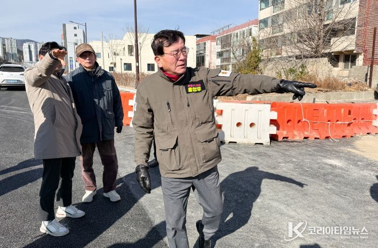 홍성우 의원, 울산역 복합환승센터 주변 공사 현장 간담회