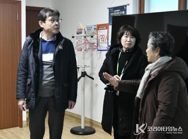 장수석 수원 영통구청장, 한파 대비 매탄동 새터경로당 현장 점검