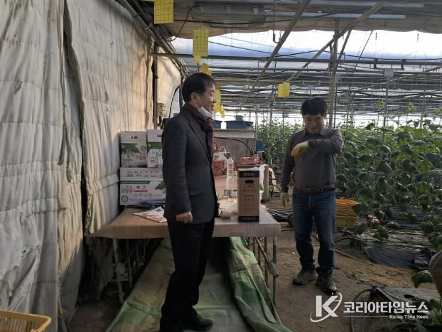 상주시 동성동 겨울철 재해 피해 최소화 위한 농가 격려 방문