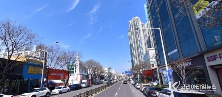 상동 패션거리 골목형상점가 거리 사진