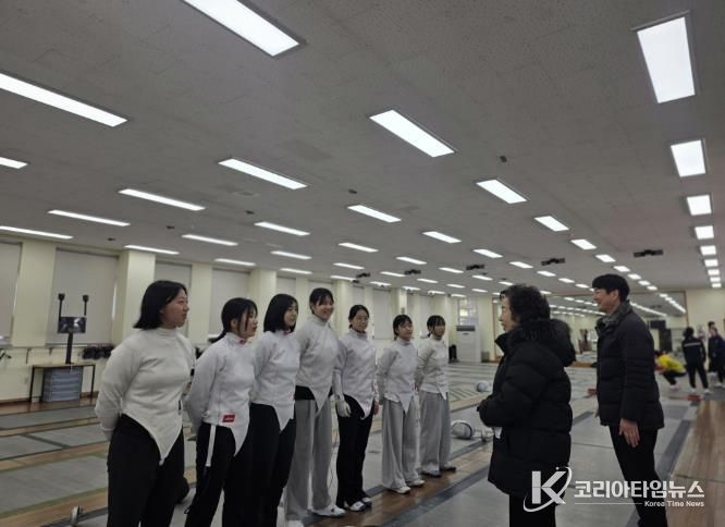 이말숙 교육장 현장 격려 모습