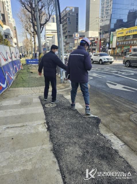 구리시, 대형 공사장 도로점용 허가 실태 현장점검 실시