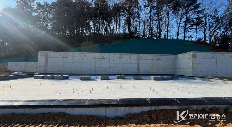 애국가정원 분수대 전경