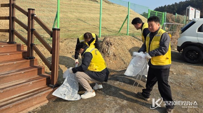 서산시 건설과, 풍전둘레길 공직자 환경정화활동
