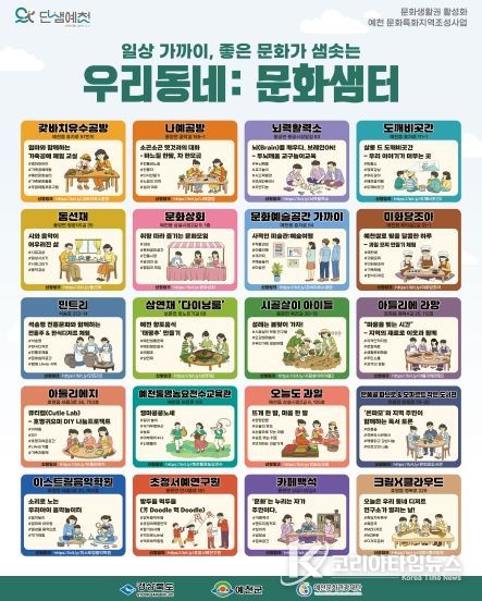 카페·공방이 문화사랑방으로… 예천 ‘우리동네 문화샘터’ 참여자 모집