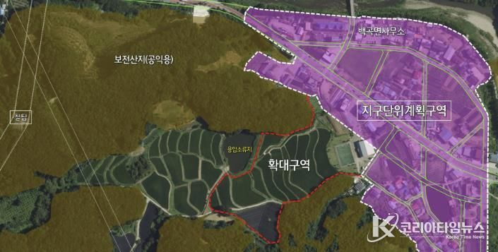 전원주택 단지 위치도