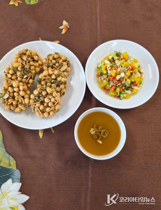 강진 쌀귀리를 활용해, 레시피로 만든 요리.