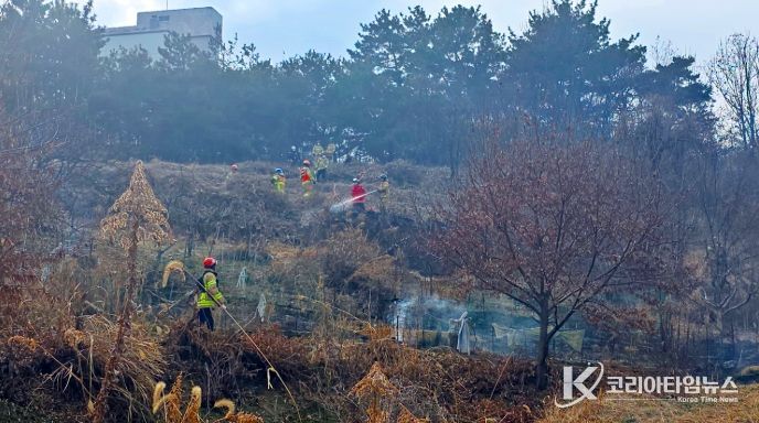 건조한 날씨 속 주말 사이 산불 8건 출동