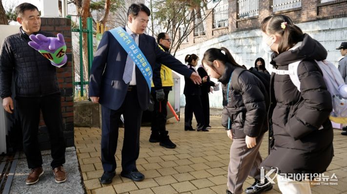 주시교육청, 교통안전 캠페인