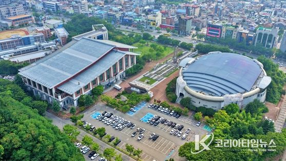 전주시설공단 본부가 위치한 화산체육공원 전경