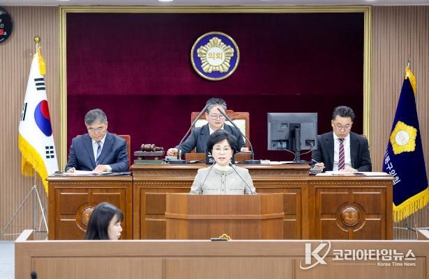 광주광역시 동구의회 김현숙 의원, 5분 자유발언서 가로수 관리 시방서 개선 촉구
