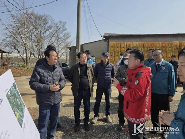 최재구 군수 현장답사 모습