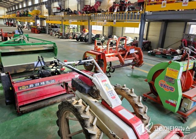 장성군이 사용하지 않는 임대농기계 30대를 24일 매각한다. 장성군 제공