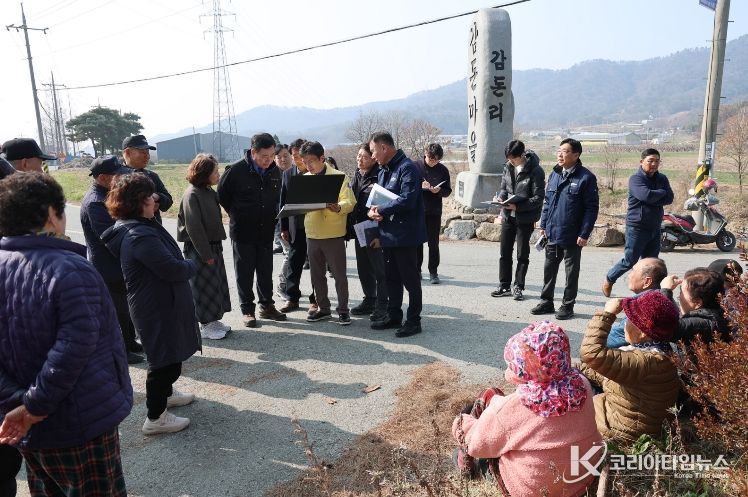 무안군, 군민 건의사항 현장 방문 점검