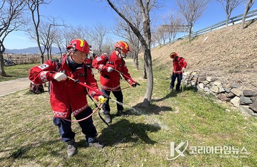 김해시, 산림재난대응단 안전교육