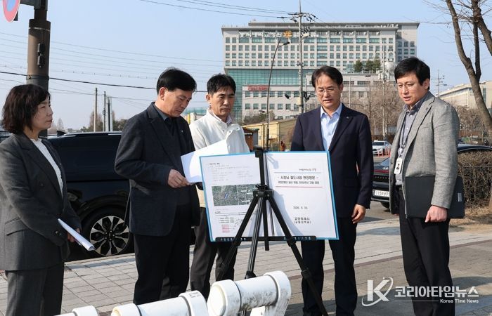 철도 사업 현장방문 - 동국대 일산병원 사거리