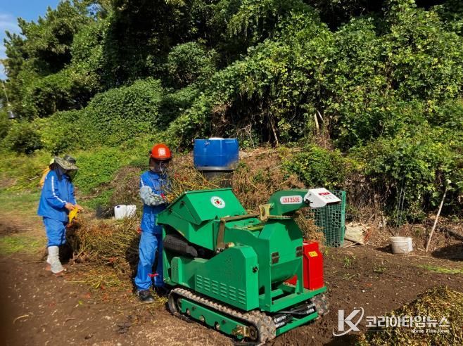 거제시, 산불재난 위기에 따른 영농부산물 파쇄지원단 운영 강화