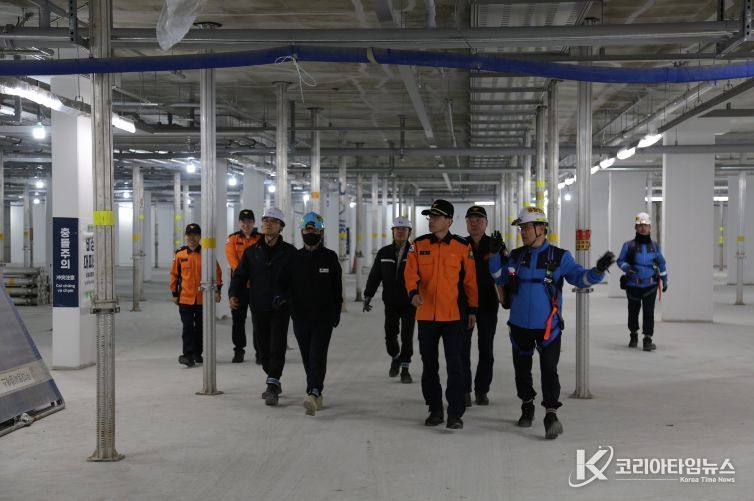 홍성소방서, 봄철 공사장 화재예방 위한 현장 지도 실시