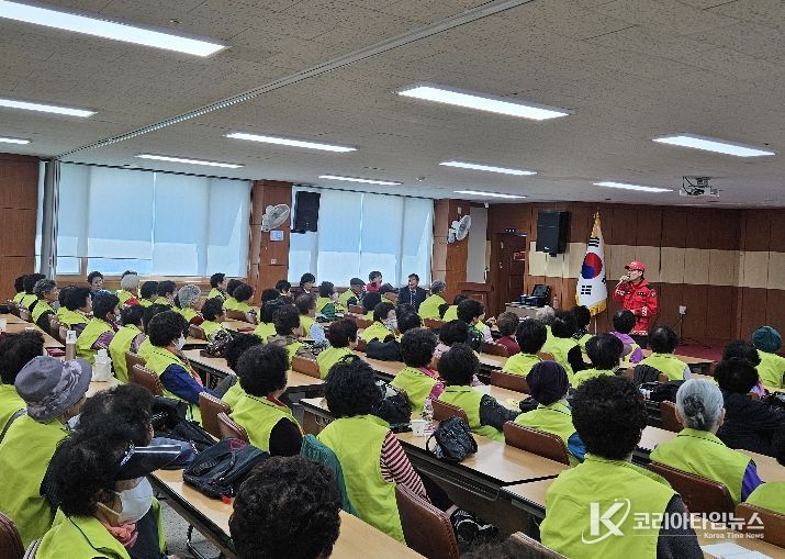 김천시 노인대학원생 대상 산불 예방 교육 실시