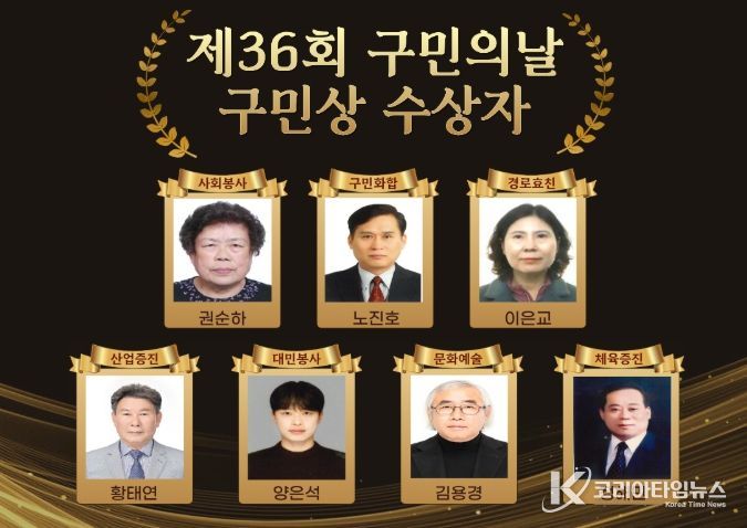 ‘제36회 미추홀구 구민의 날’ 구민상 수상자 선정